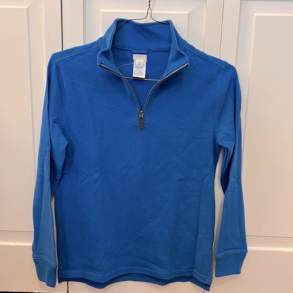 J.Crew Boys Half Zip in Royal Blue
